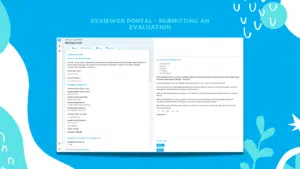 Reviewer Portal – Submitting an Evaluation