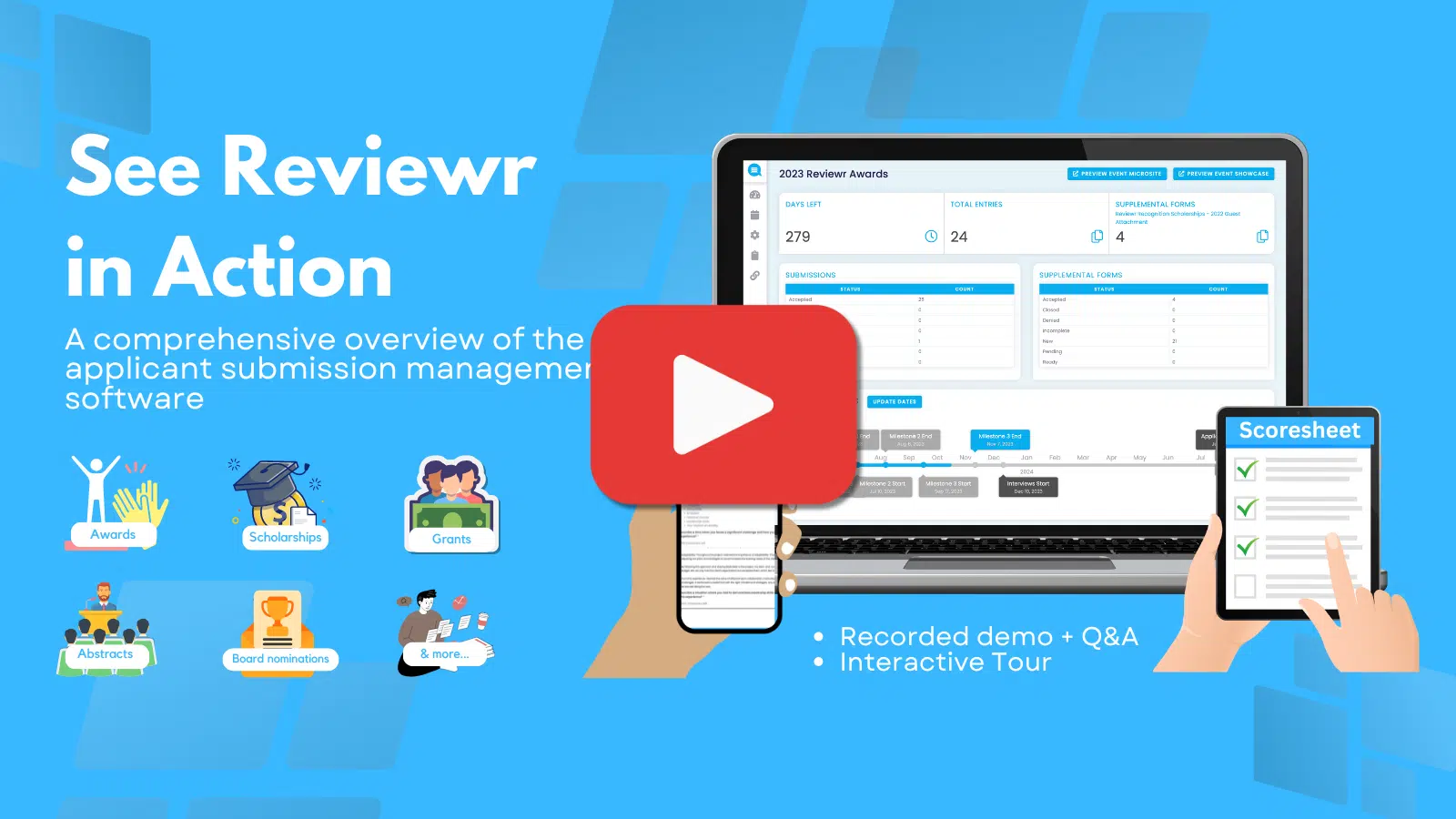 The Reviewr Demo is a comprehensive overview of the Reviewr software in action outlining all the features Reviewr has to offer.